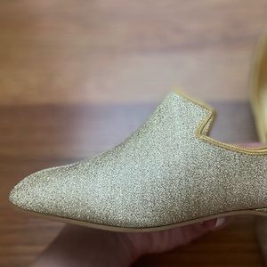 Size 8 Gold Sparkly 1960s Daniel Green Slipper